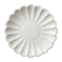 Platos de Cartón Elegantes Blanco Nacar 18cm (8 Uds)