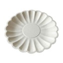 Platos de Cartón Elegantes Blanco Nacar 18cm (8 Uds)
