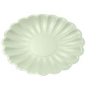 Platos de Cartón Elegantes Verde Pastel 23cm (6 Uds)