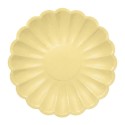 Platos de Cartón Elegantes Amarillo Pastel 18cm (8 Uds)