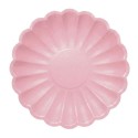 Platos de Cartón Elegantes Rosa Pastel 18cm (8 Uds)