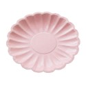 Platos de Cartón Elegantes Rosa Pastel 18cm (8 Uds)
