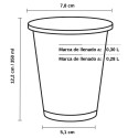 Vasos de Plástico PET 350ml Ø 7,8 cm (1.250 Uds)