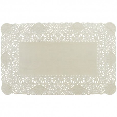 Blondas de Papel Blanco Rectangulares 14x24cm (2.000 Uds)