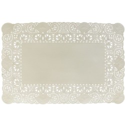 Blondas de Papel Blanco/Roto Rectangulares 20x30cm (250 Uds)