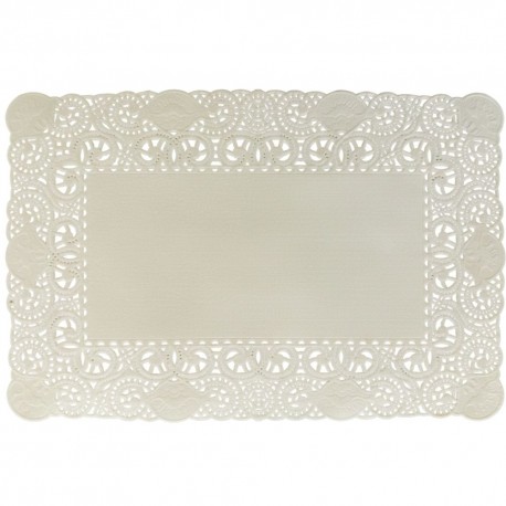 Blondas de Papel Blanco Rectangulares 20x30cm (250 Uds)