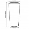Vasos de Plástico Duro PP Cocktail Reutilizables 400ml (490 Uds)