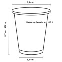 Vasos Biodegradables PLA Transparentes 400ml (1.000 Uds)