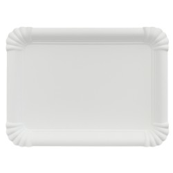 Bandejas de Cartón Blancas Rectangular 18x24cm (600 Uds)
