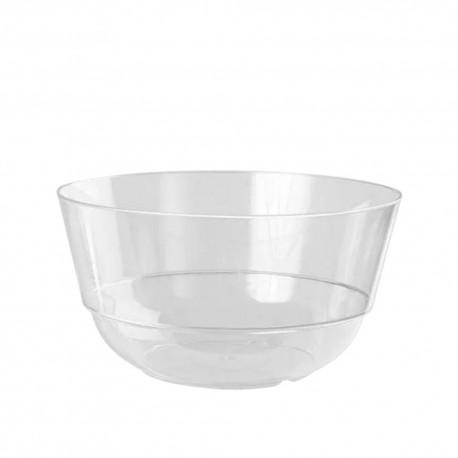 Bol de Plástico Transparente Reutilizable Ø15 cm 1.000ml (1 Ud)