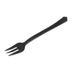 Tenedores Mini Negros Degustación Plástico PS 10,7cm (50 Uds)