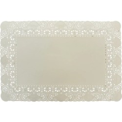 Blondas de Papel Blanco/Roto Rectangulares 25x37cm (2.000 Uds)