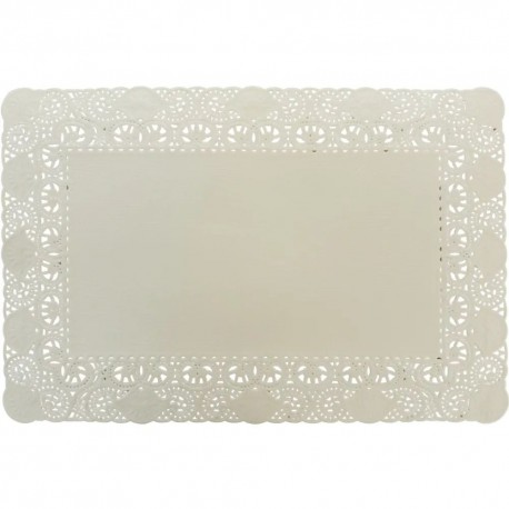 Blondas de Papel Blanco/Roto Rectangulares 25x37cm (2.000 Uds)
