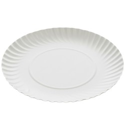 Bandejas de Cartón Blancas Redondas 35cm (50 Uds)