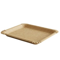 Bandejas de Cartón Kraft Rectangular 18x24cm (50 Uds)