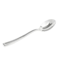 Cucharitas Postre de Plástico Metalizadas Premium 13cm (50 Uds)
