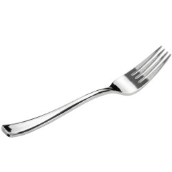 Tenedores de Plástico Metalizados Premium 18,5cm (1.000 Uds)