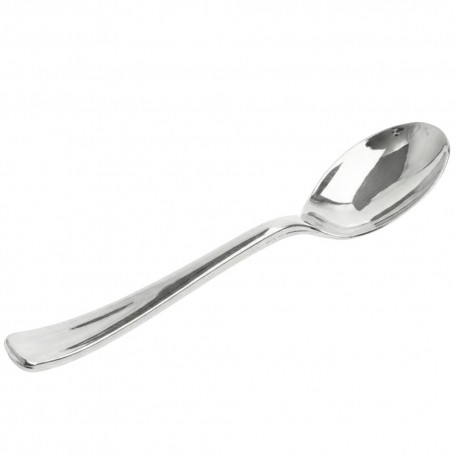 Cucharas de Plástico Metalizadas Premium 17,2cm (1.000 Uds)