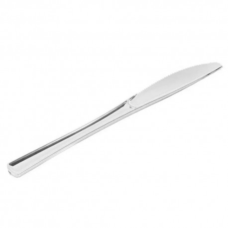 Cuchillos de Plástico Metalizados Premium 20cm (1.000 Uds)