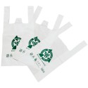 Bolsas de Plástico Asas Camiseta 30x40cm Recicladas y Reutilizables (100 Uds)