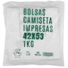 Bolsas de Plástico Asas Camiseta 42x53cm Recicladas y Reutilizables (50 Uds)