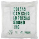 Bolsas de Plástico Asas Camiseta 50x60cm Recicladas y Reutilizables (160 Uds)