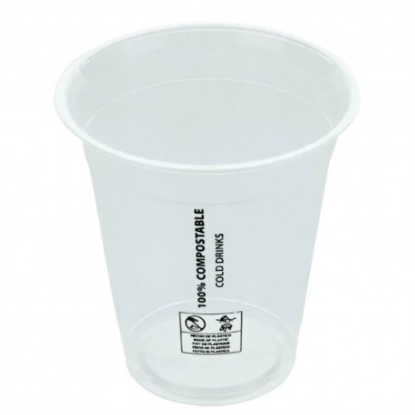 Vasos Biodegradables PLA 220ml Transparentes (50 Uds)