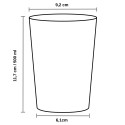 Vasos de Plástico PS Sidra Transparente 500ml (25 Uds)