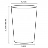 Vasos de Plástico PS Sidra  Transparentes 500ml (500 Uds)