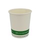 Vasos Biodegradables de Cartón Blanco "Friendly" 4Oz/120ml Ø6,2cm (50 Uds)