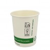 Vasos Biodegradables de Cartón Blanco "Friendly" 4Oz/120ml Ø6,2cm (50 Uds)