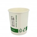 Vasos Biodegradables de Cartón Blanco "Friendly" 4Oz/120ml Ø6,2cm (50 Uds)