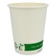 Vasos Biodegradables de Cartón Blanco "Friendly" 8Oz/240ml Ø8cm (50 Uds)