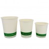 Vasos Biodegradables de Cartón Blanco "Friendly" 8Oz/240ml Ø8cm (50 Uds)
