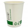 Vasos Biodegradables de Cartón Blanco "Friendly" 8Oz/240ml Ø8cm (50 Uds)