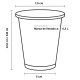 Vasos Biodegradables PLA 340ml Transparentes (50 Uds)