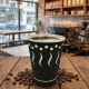 Vasos de Cartón Negro "Coffee" 12Oz/360ml Ø9cm (50 Uds)