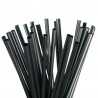 Pajitas Biodegradables PLA Negras Rectas Ø8mm x 15cm (250 Uds)