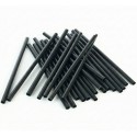 Pajitas Biodegradables PLA Negras Rectas Ø8mm x 15cm (250 Uds)