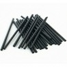 Pajitas Biodegradables PLA Negras Rectas Ø8mm x 15cm (250 Uds)