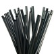 Pajitas de Plástico PP Reutilizables Negras Rectas Ø6mm x 20cm (500 Uds)
