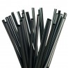 Pajitas de Plástico PP Reutilizables Negras Rectas Ø6mm x 20cm (500 Uds)
