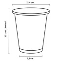 Vasos de Plástico PP Litrona / Mini Transparentes (25 Uds)
