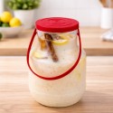 Lecheras de Plástico con Asa y Tapa 500 ml (100 Uds)
