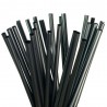 Pajitas Biodegradables PLA Negras Rectas Ø7mm x 18cm (250 Uds)