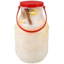 Lecheras de Plástico con Asa y Tapa 1000 ml (50 Uds)
