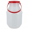 Lecheras de Plástico con Asa y Tapa 1000 ml (50 Uds)