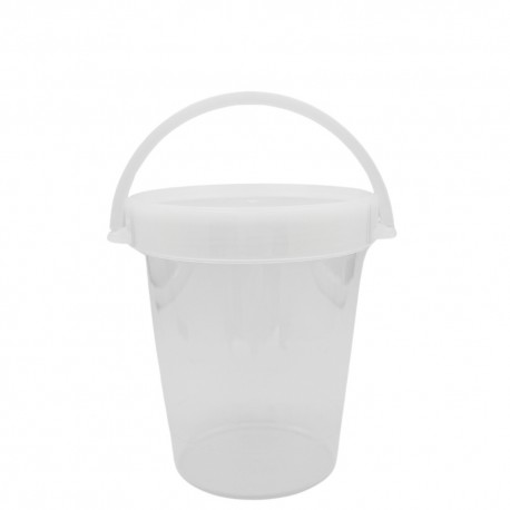 Envases Cubo con Tapa Rosca Plástico PP 500ml (10 Uds)