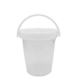 Envases Cubo con Tapa Rosca Plástico PP 500ml (10 Uds)