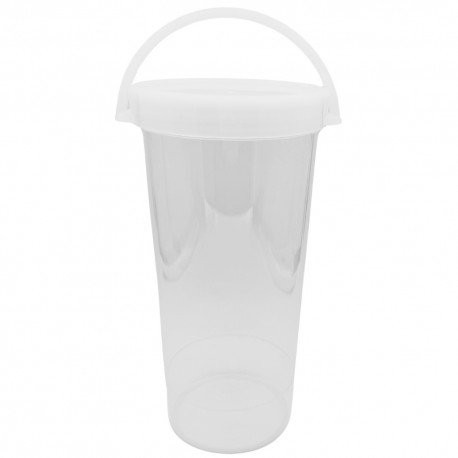 Envases Cubo con Tapa Rosca Plástico PP 1.000ml (10 Uds)